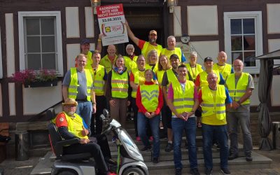 Streckenposten bei der Deutschland Tour 2025